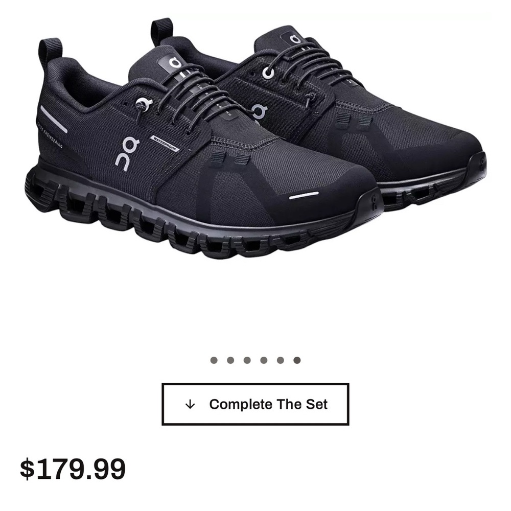 Black On Women's cloud 6 waterproof